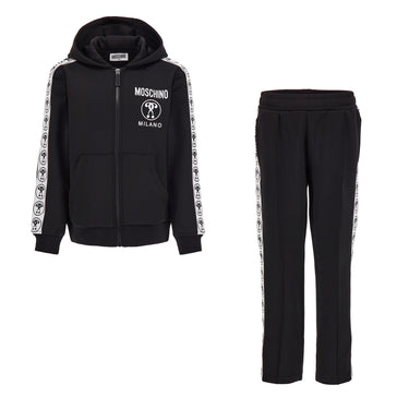 Set de pants MOSCHINO negro para niños y adolescentes